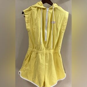 HUNTER for Target Women’s casual hooded romper Yellow Size XS